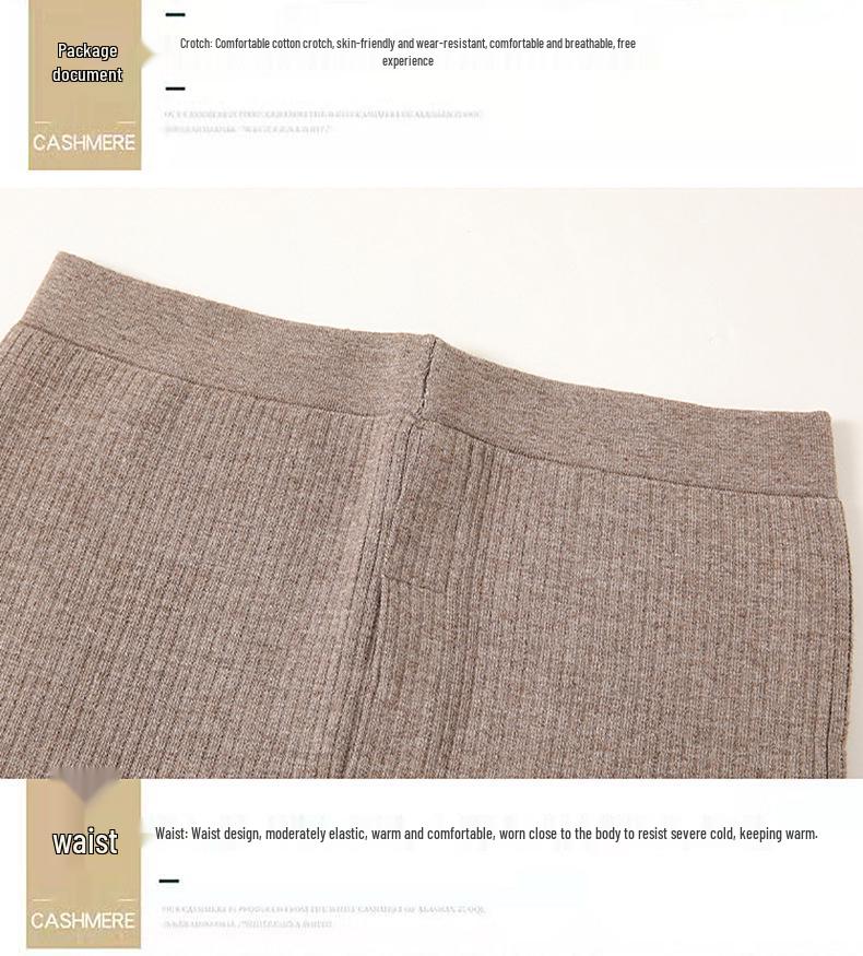 Unisex Wollhose mit mittlerer Bundhöhe: Dick, Schlankmachend, Kältebeständig für Herbst und Winter