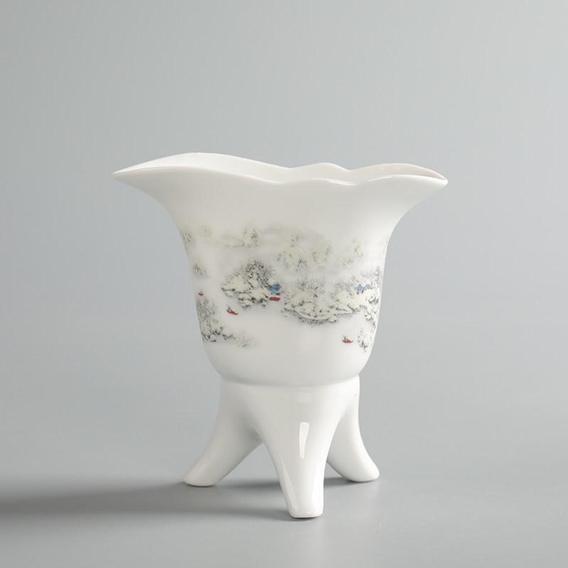 Emperor Celadon Ceramic Wine Set: Choose One or Two Retro Chinese Baijiu Cups
