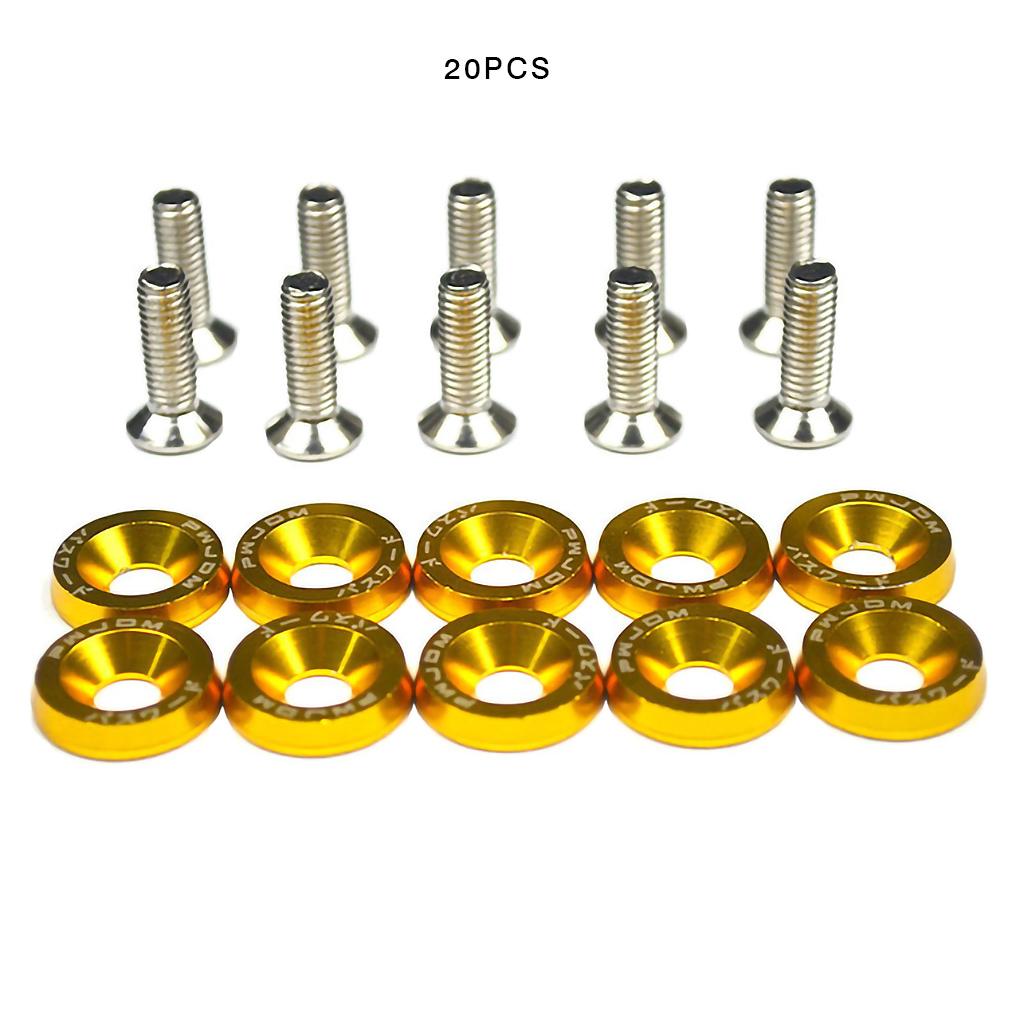 M6 Autocolante Modificare Stil Auto Autocolante Parolă Șaibă Aripă Șuruburi Plăcuță de Înmatriculare Accesorii Auto