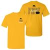 Iowa Hawkeyes Tall Type Tag T-Shirt - Gold