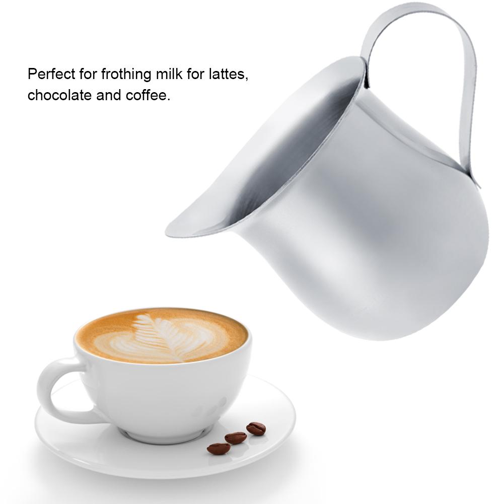 Lattiera in Acciaio Inossidabile Lattiera per Montare il Latte Brocca per Caffè Panna Espresso(60ml)