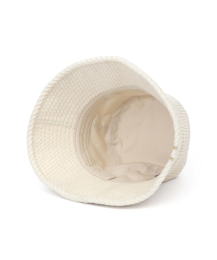 Eondeokeonteulolseutyudio Corduroy Bucket Hat Drop Bucket / H Cord / Milk