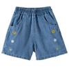 Beibeiyi Girls' Summer Embroidered Denim Shorts