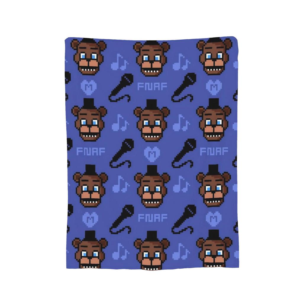 FNAF At Freddys Blanket Fleece Printed Breathable Super Warm Throw Blankets for Bedding Outdoor Bedspreads