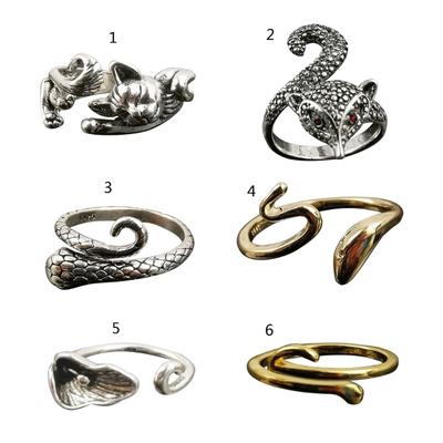 Durable Alloy Crochet Ring Eye Catching Style Finger Ring Uniquely Crafted Finger Jewelry Knitted Rings Alloy Material