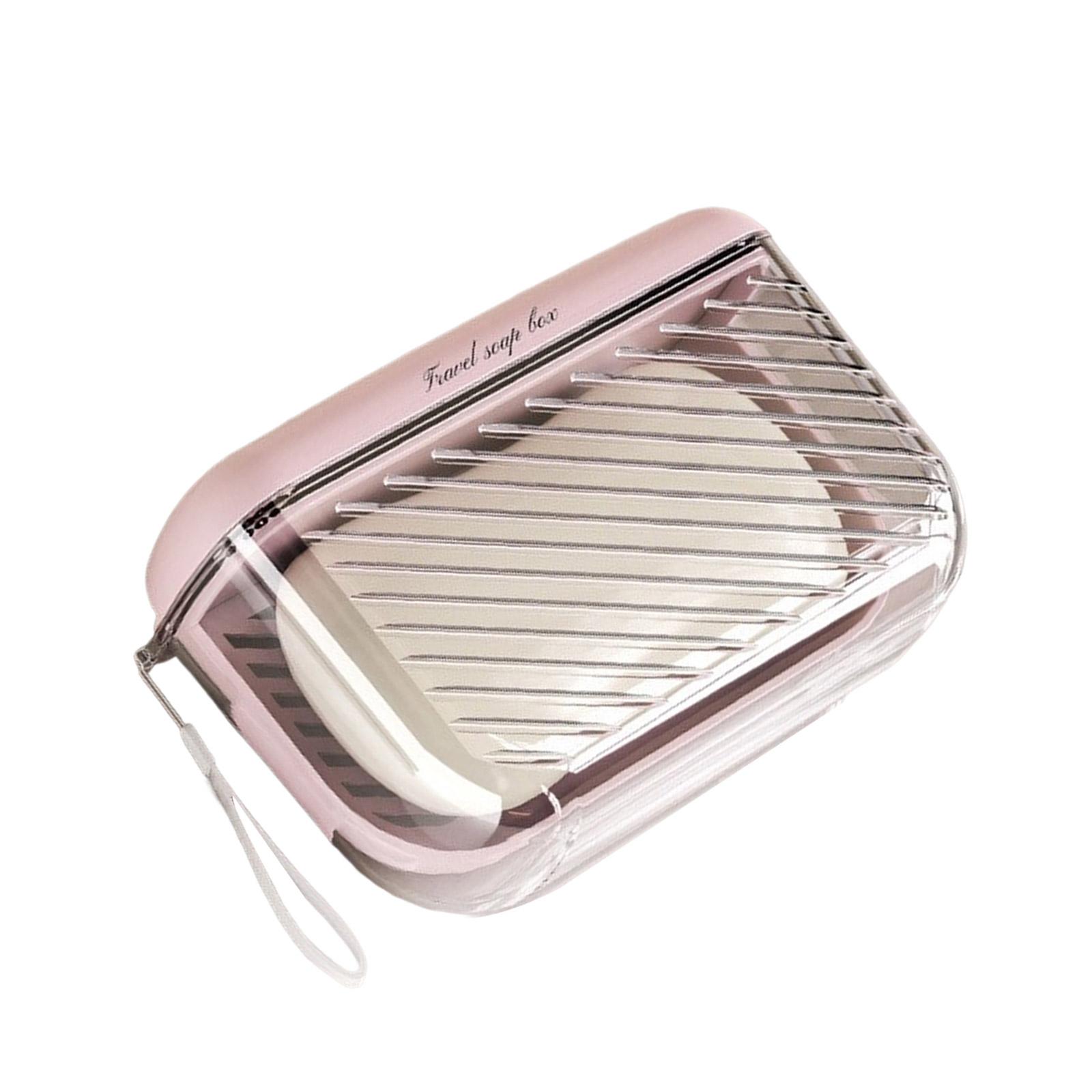 

Дорожная мыльница Мыльница для удобной переноски Поддержание гигиены Идеально для деловых путешественников Любителей активного отдыха розовый