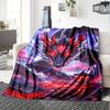 Name Custom Dragon Art Print Flannel Blanket High Quality Warm Comfortable Cover for All Seasons Perfect for Gifts Home Decor