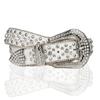 Rock Style Waist Belt with Shinning Rhinestone for Woman Men Jeans Formal Dress