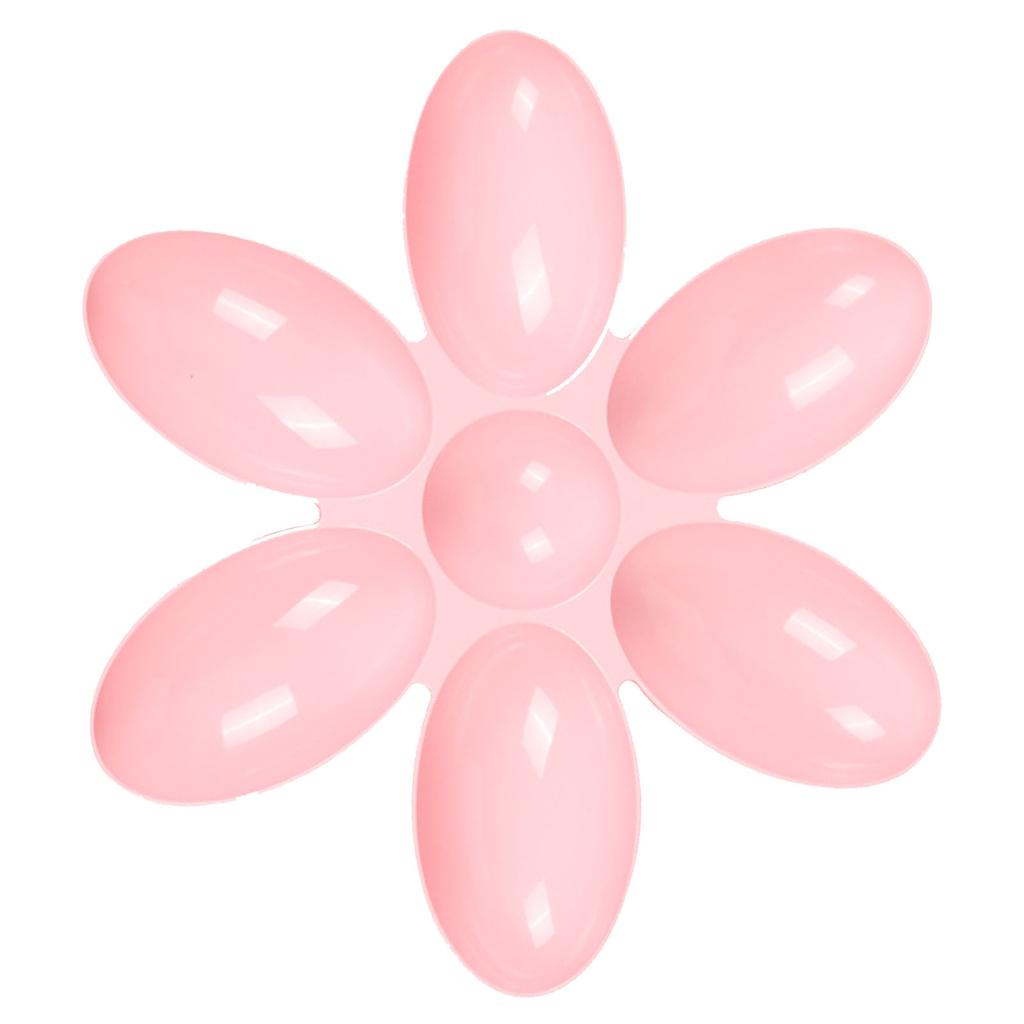 Katzennapf Kunststoff 6 Blütenblätter Langlebig Leicht zu Reinigen Welpenfutterspender für Kleine Katzen Kätzchen