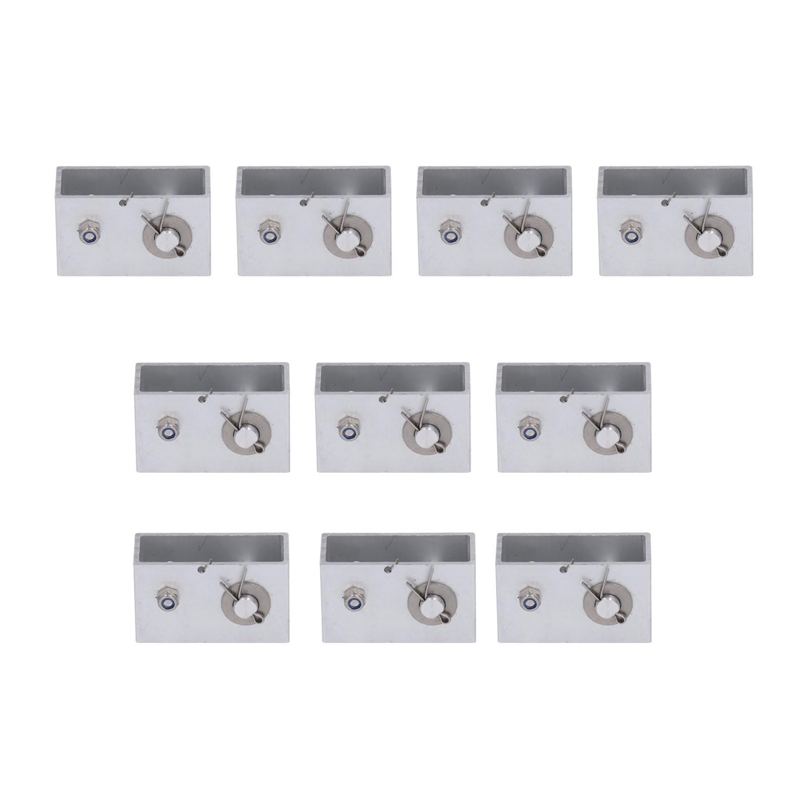 

10 шт. Натяжитель проволоки для электропастуха, натяжитель для забора из алюминиевого сплава, линейный натяжитель для забора, сигнализация против кражи для безопасности фермы