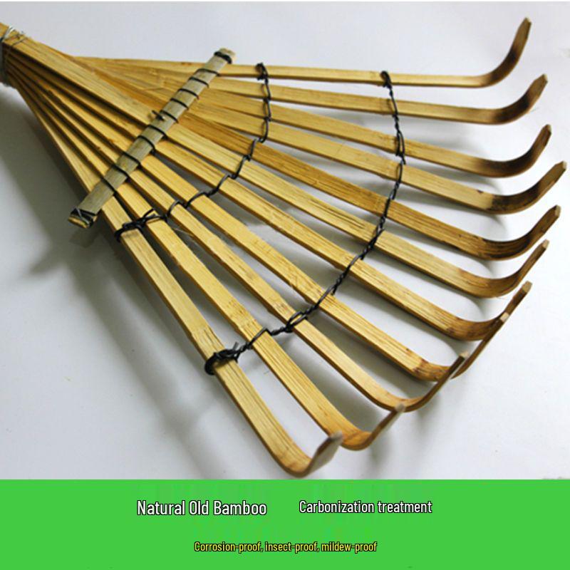 Large Bamboo Leaf Bear Hand Rake – Gardening Tool for Export to Japan, Europe, and America