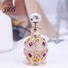 Portable Essential Oil Bottle 15ML Vintage Luxury Refillable Perfume Bottle, & Fragrance Glass Dispenser Dubai Arabian Style Empty Container