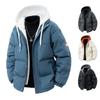Men Parkas Thick Warm Winter Jacket Hooded Quilted Jacket Loose Fashion Casual Cotton-Padded Puffer Coat Autumn Winter Outwear
