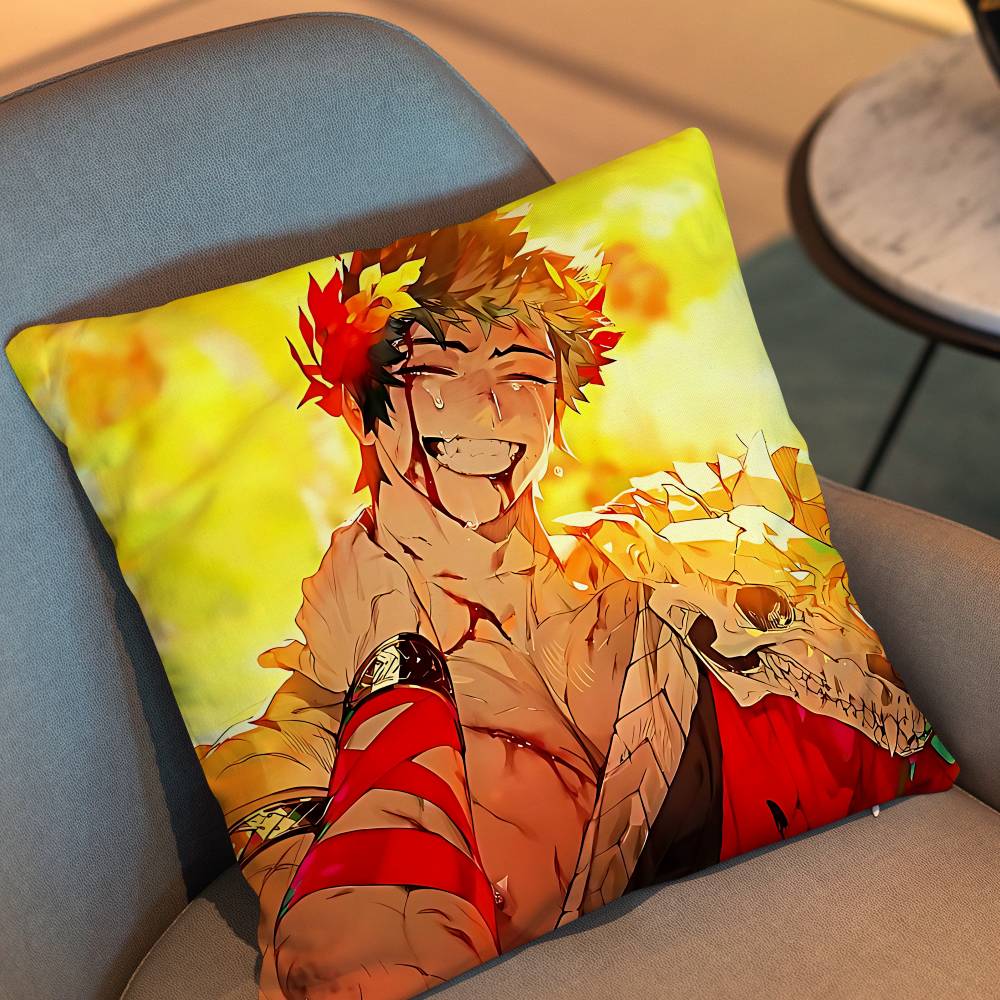 Zagreus Melinoe Hades Pillow Case Square Double-Sided Printing Short Plush Sofa Cushion Cover Bedroom Bedside Pillow