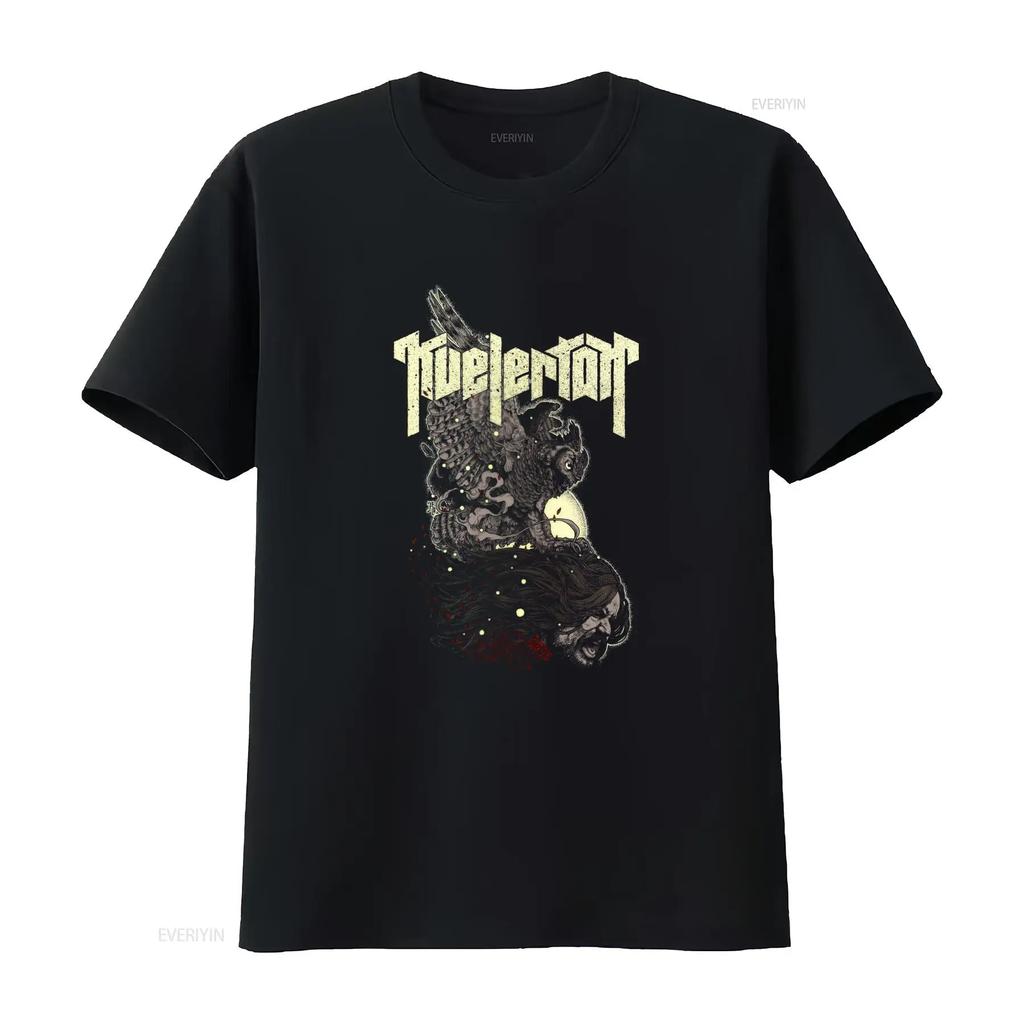 KVELERTAK CD Logo Decapitation Owl Flying with Head T Shirt 2X New Split Meir vintage Washed designer clothes Breathable