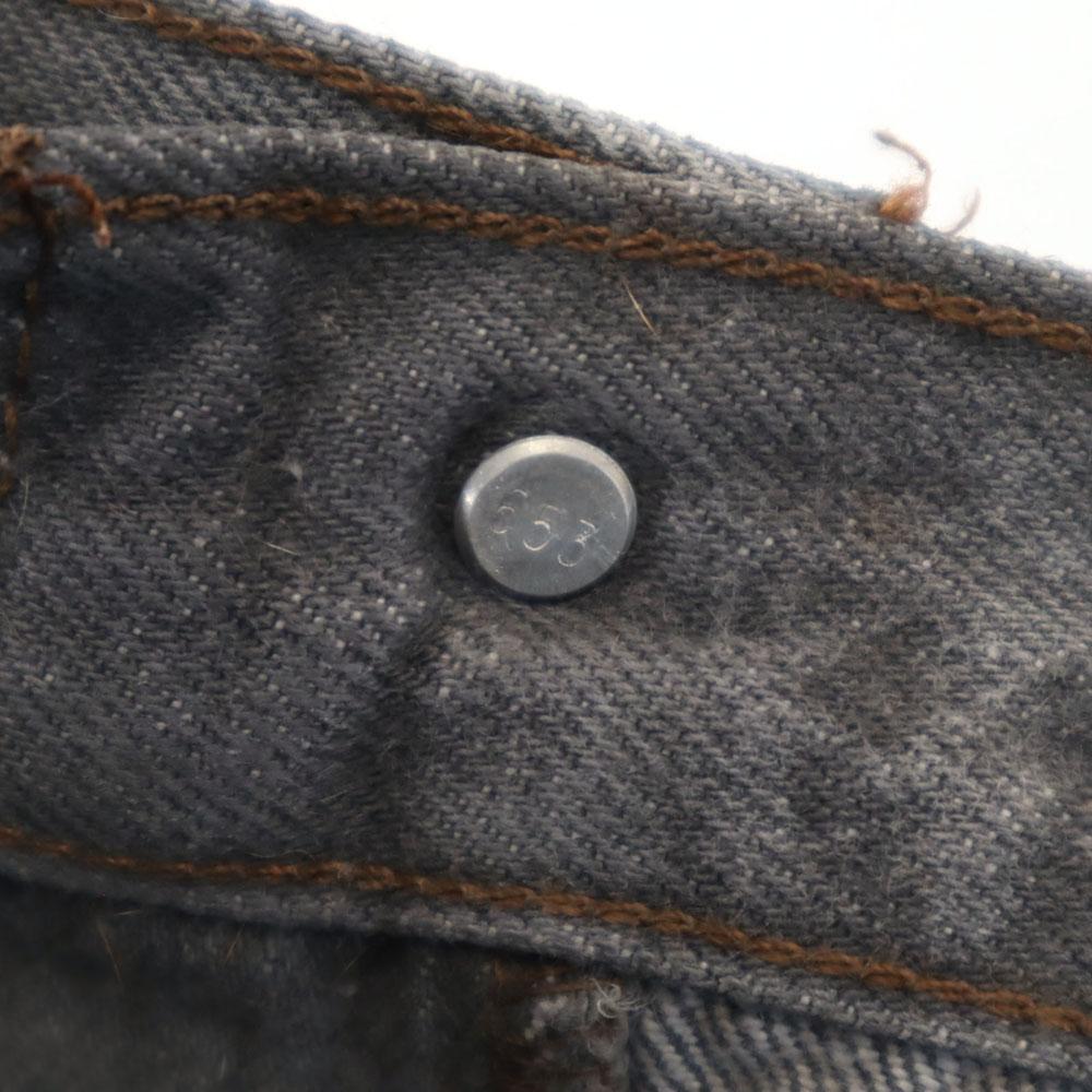 Levi's 90s 501 USA Made Piece Dyed Black Old Straight Denim Pants Jeans Men's Used