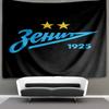 Football Club Emblem Printed Tapestry, Fabric Tapestry Wall Hanging Decoration for Bedroom, Living Room, Dorm Room Home Party Fan Gifts