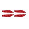 4pcs Red Carbon Fiber Inner Door Bowl Cover Trim For Porsche Taycan -