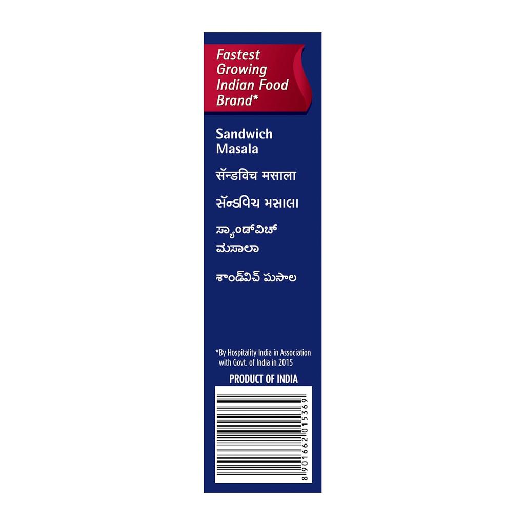 Suhana Sandwich Masala 50g Packung 1 Pikante Sandwich-Gewürzmischung Geschmacksverstärker Würze Für Snacks Indischer Straßen-Geschmack