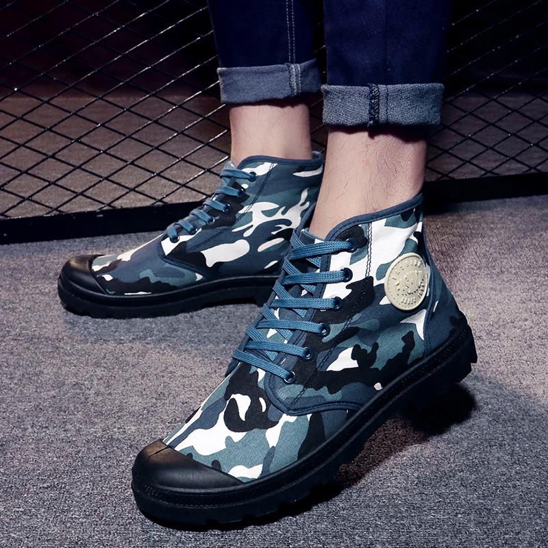 Unisex Retro Vászon Csizmák: Őszi és Téli Középmagas Szárú Alkalmi Lábbeli