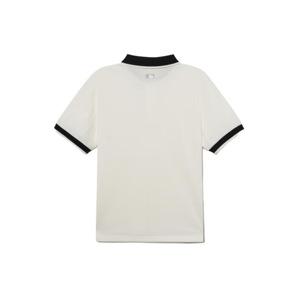 New MLB SS23 Polo Shirt Men's White 3LPQB0133-43IVS