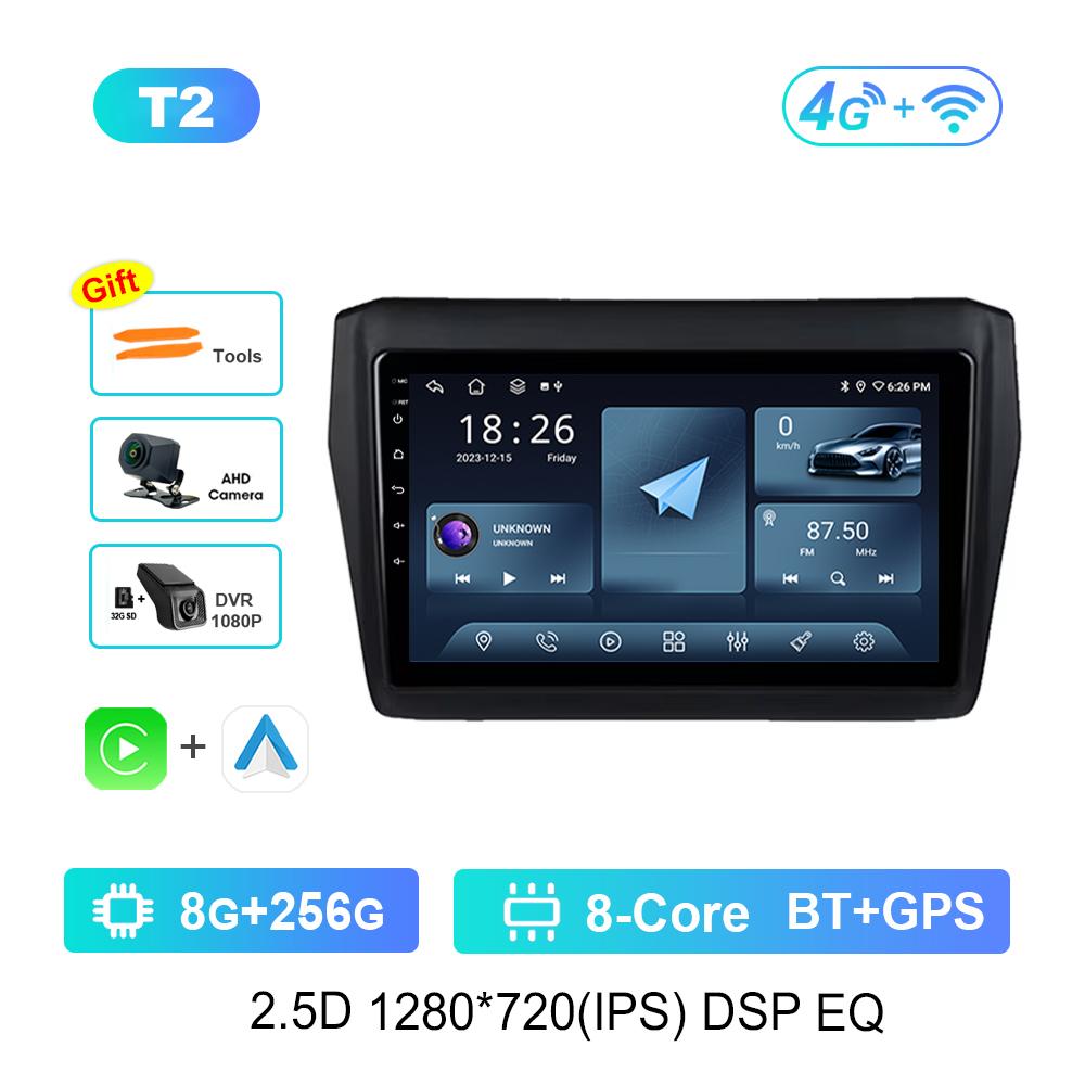 Android Car Radio Multimedia Video Player for Suzuki Swift 2017 2018 - 2019 GPS Navigation Bluetooth 4G WiFi GPS Navigation