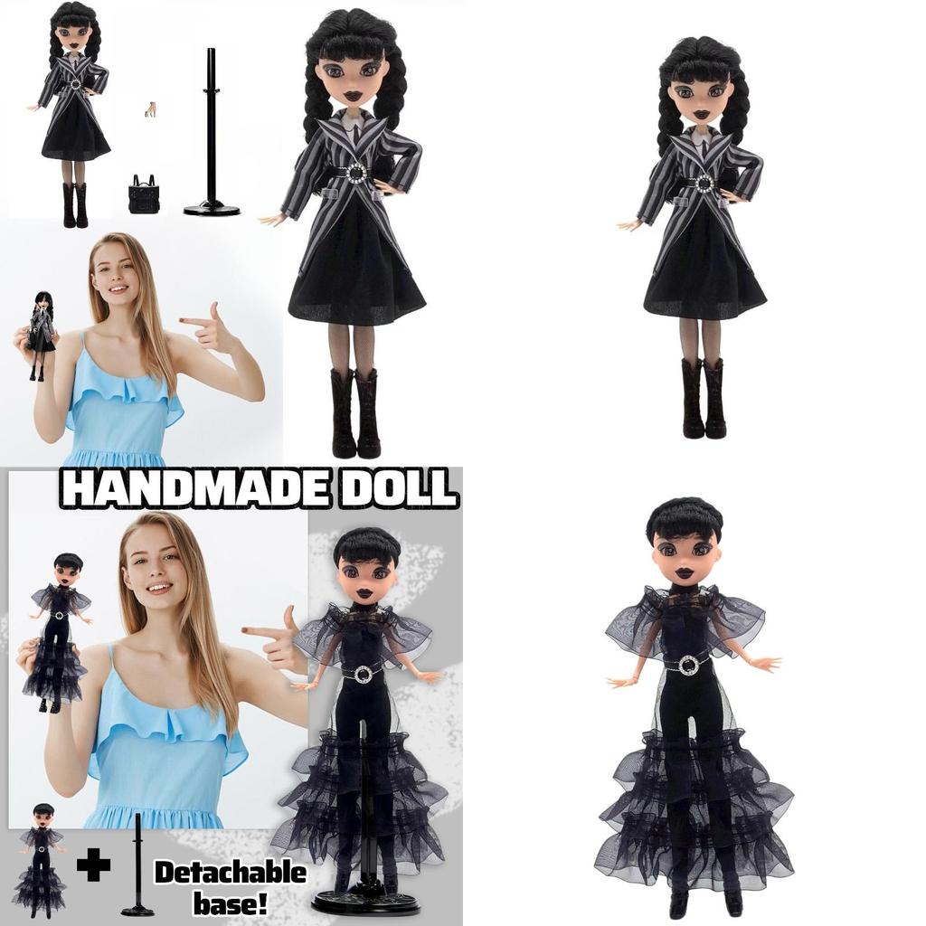 11.5 Inch Doll With Gift Box Black Dress Heels And Hair Perfect Toy Gift For Girls And Fans