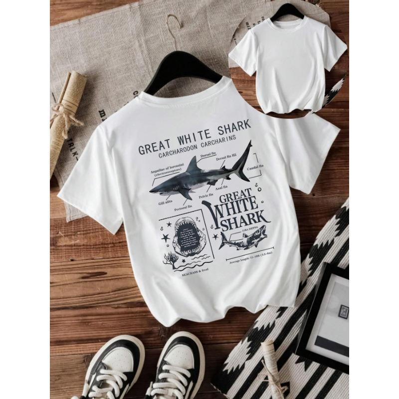 Women's Shark New Short-sleeved Fashion T-shirt