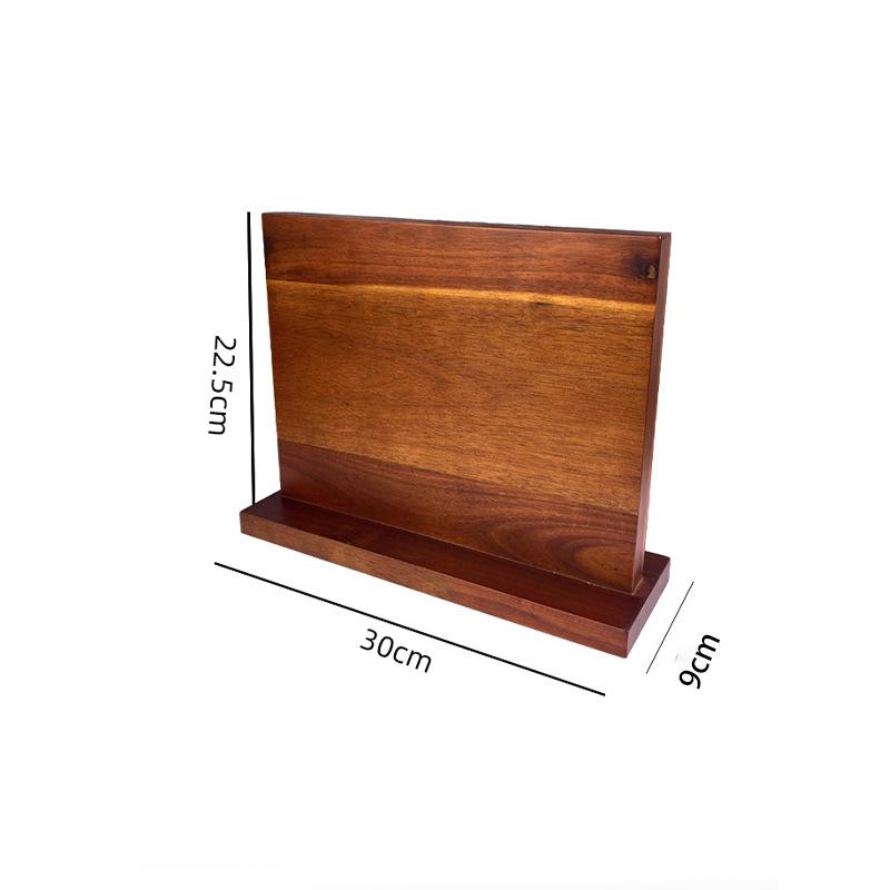 Double-Sided Wooden Magnetic Knife Holder and Storage Rack