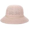 Middle-aged and elderly women's openwork sun hat, casual breathable sunshade bucket hat, fashionable sun protection hat