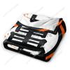 DBZ Kanji Print Flannel Blanket Soft Cozy Warm Fleece Throw Blanket Lightweight Fuzzy Plush Blankets for Bed Sofa Picnic Travel