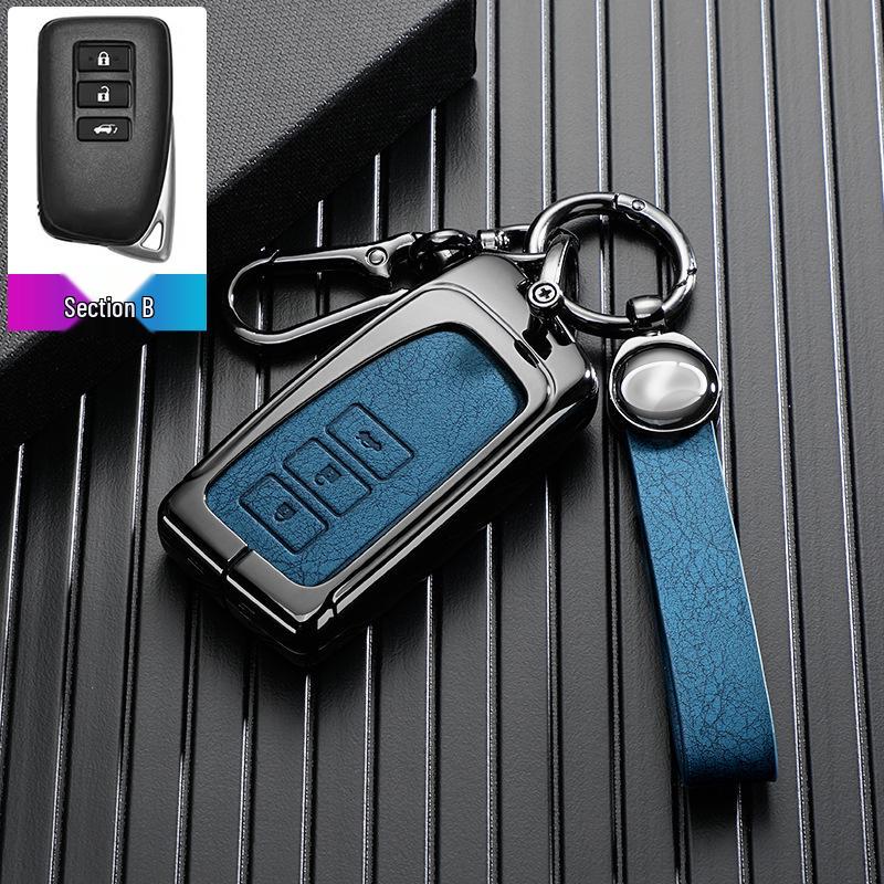 Metal Car Key Case for Toyota ES200, LX570, IS, ES, GX, RX, NX2000 (13th Gen)