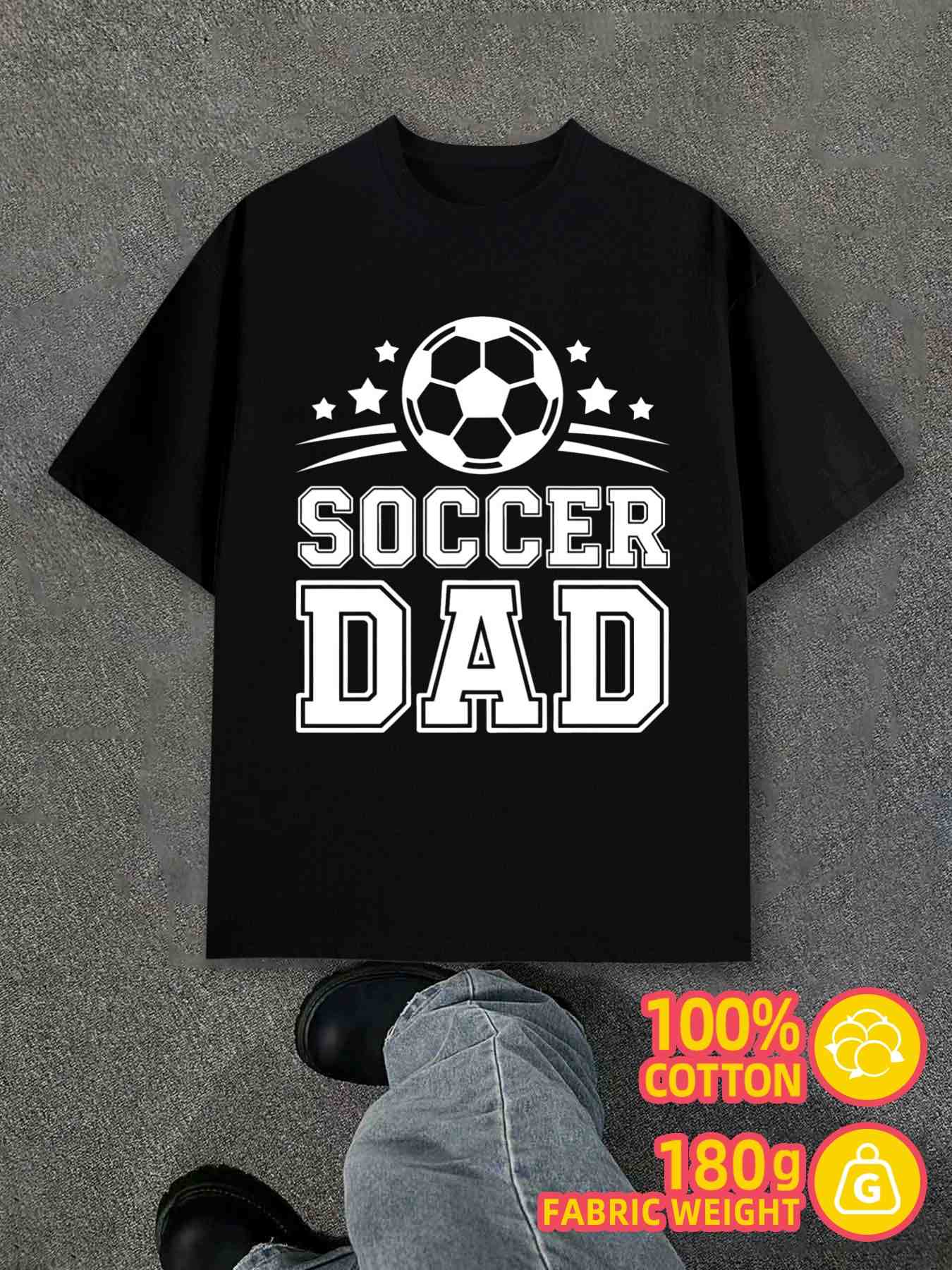 T-Shirt Y2K Soccer Dad Shirts T-Shirts Black L