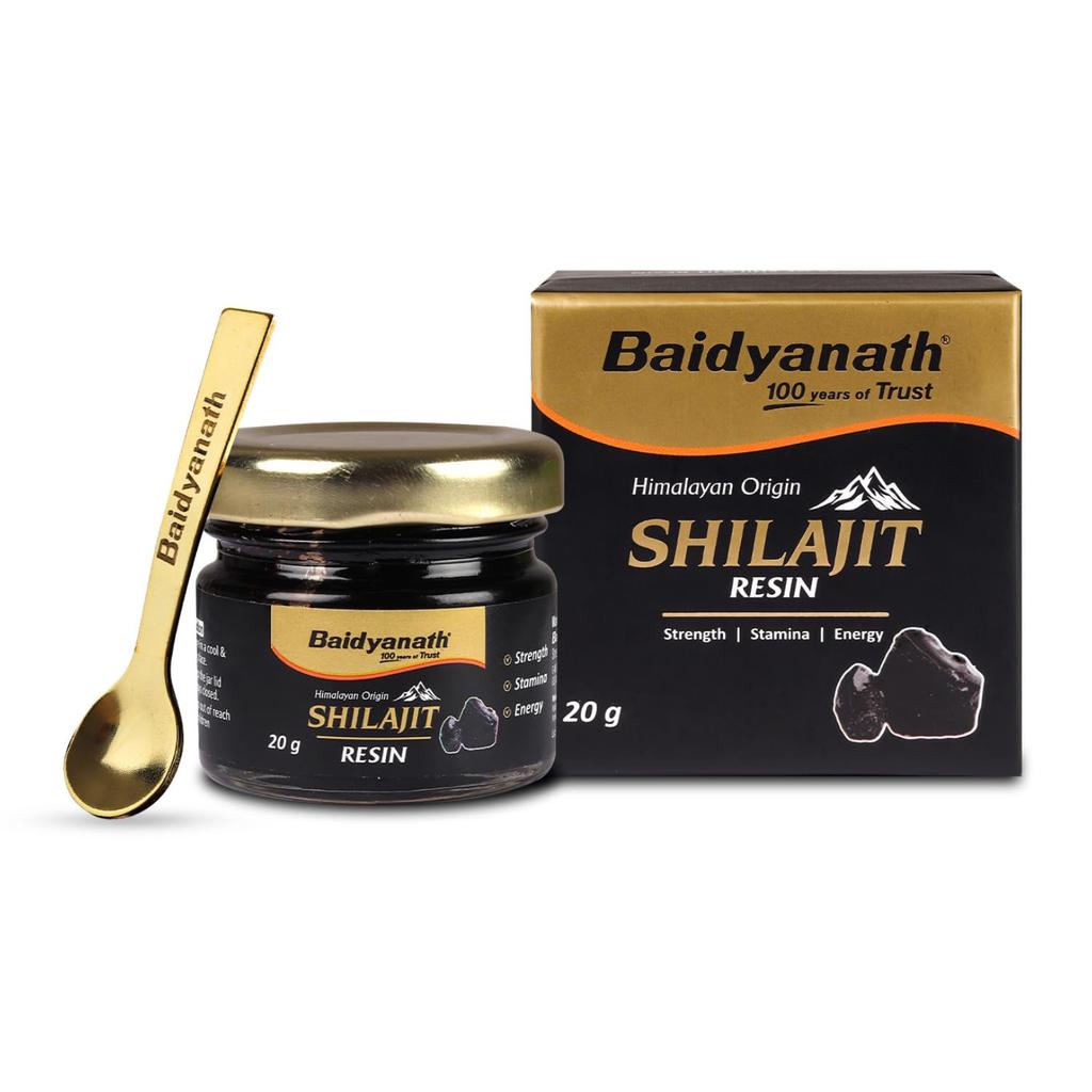 Baidyanath Himalayan Shilajit Resin 20g Natural Energy Booster for Strength, Power and Stamina