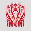 For AGV Arai SHOEI Airoh ZEUS HJC KYT Motorcycle Helmet Decal Visor Fairing Windshield Glass Sticker Accessories Waterproof