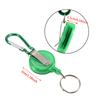 3 Stück Angelwerkzeug Nylonkordel Stopper Einziehbarer Ring Rollenhalter Schlüsselanhänger (Grün)