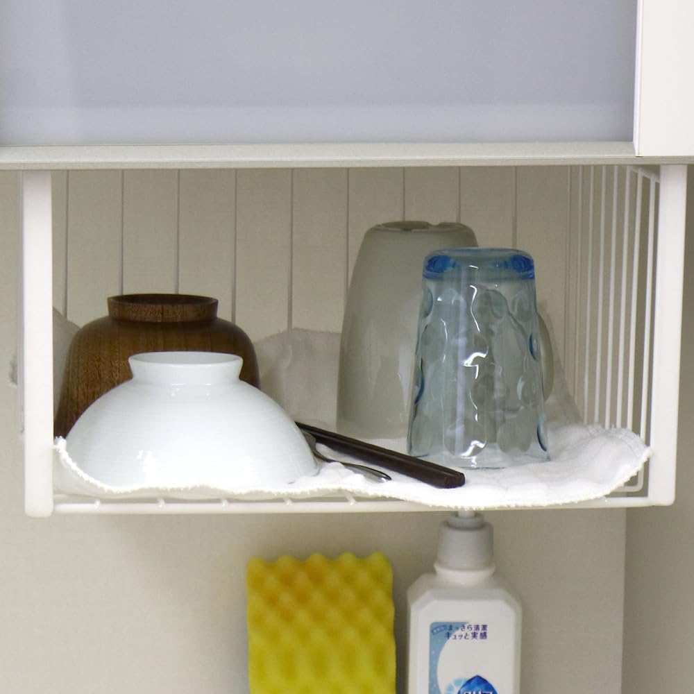 LEC SG Hanging Cabinet Basket (L), White, Set of 2