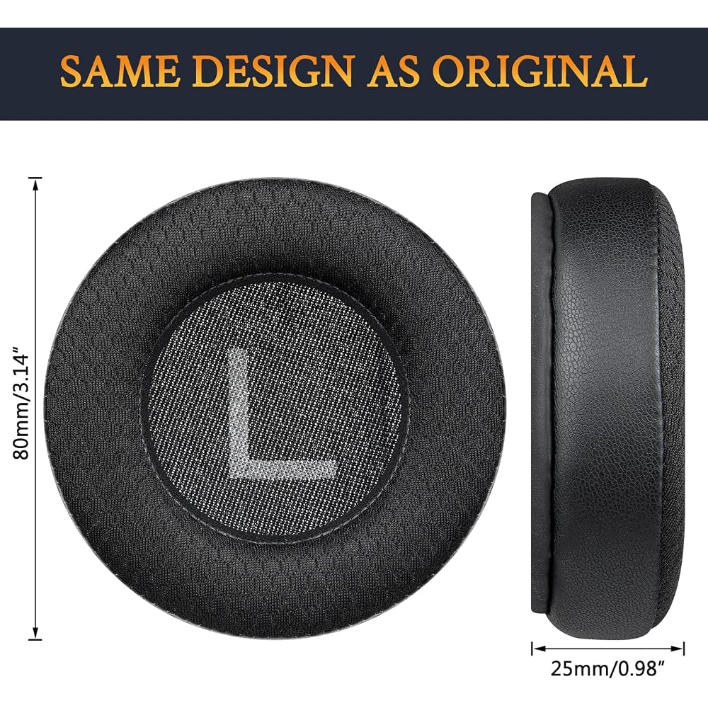 SOULWIT Earpads Ear Cushions for AKG Pro Audio K175 Compatible Replacement Pads Noise Isolation F...