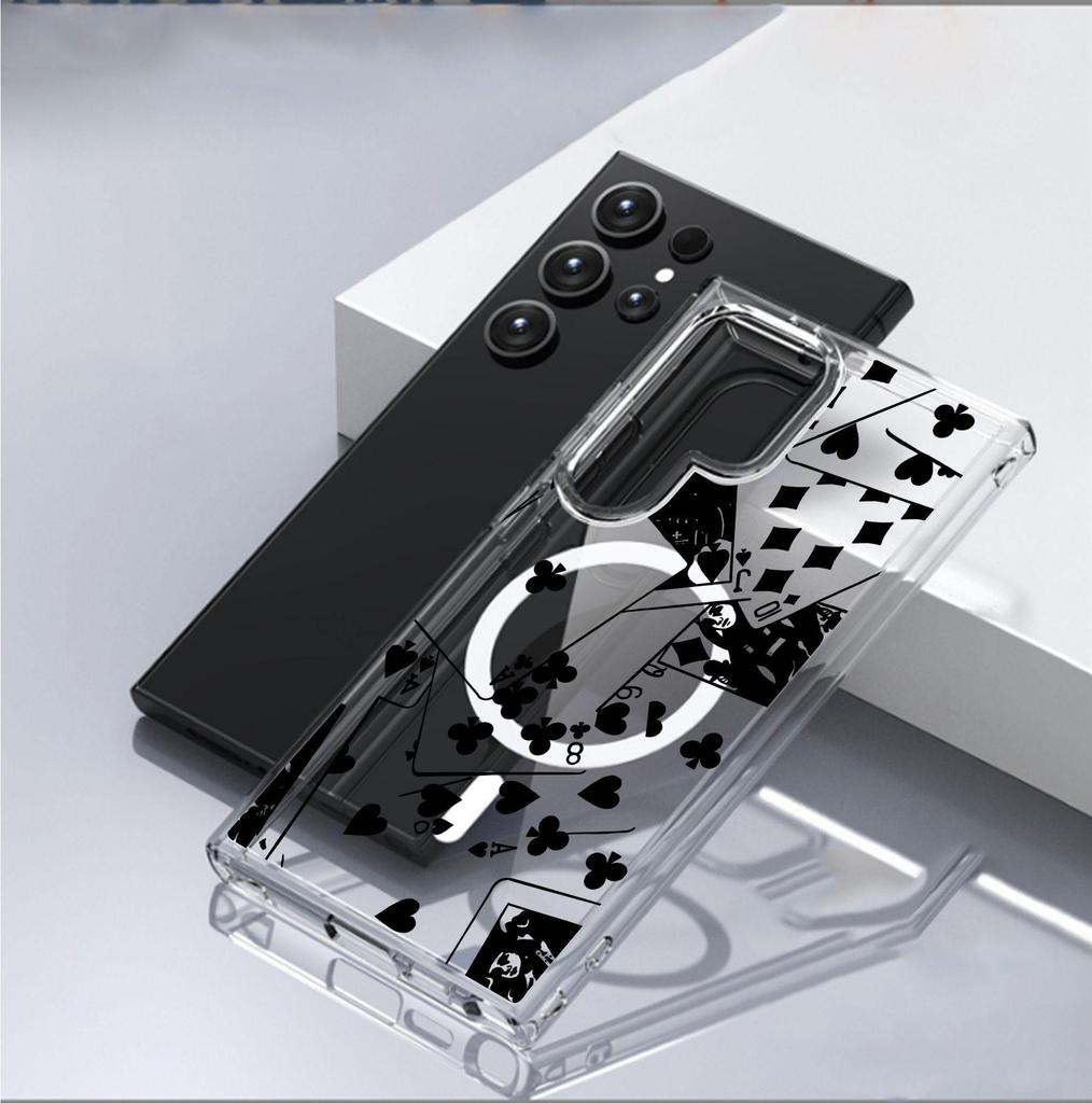Magnetic Transparent Full Coverage Case for iPhone 15/16/17 Pro Max