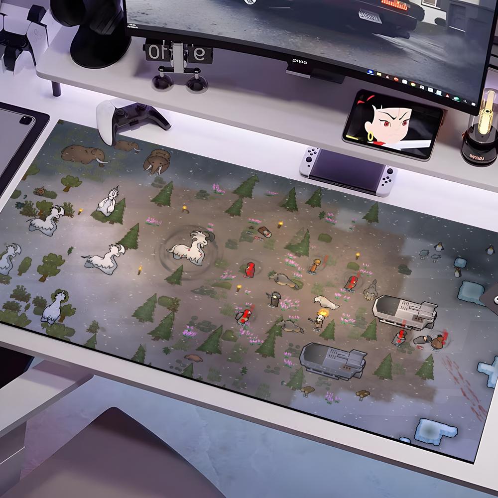 

Rimworld Mouse Pad Multiple Sizes Large Square Computer Office Game Table Mats Rubber Anti-slip Mousepads 600x300x2mm