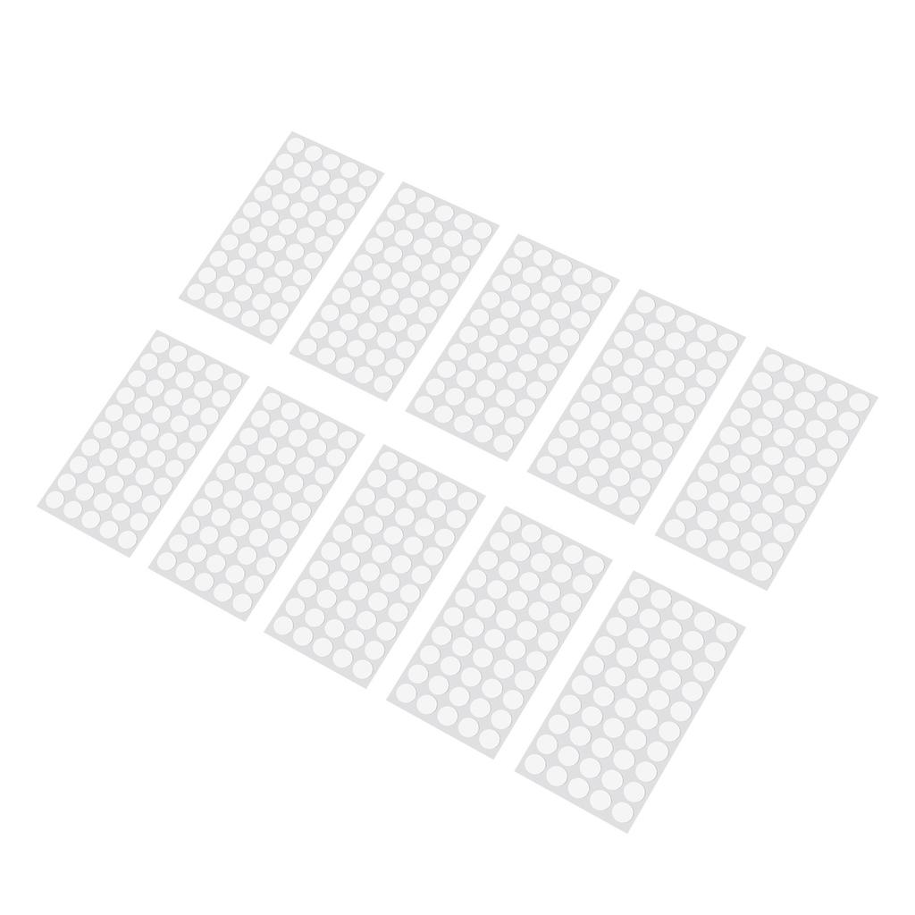 10 Blätter Glas Tischplatte Anti-Rutsch-Pads Klare Silikon Schrankpuffer Punkte Unter Gläsern Möbelpolster Selbstklebend