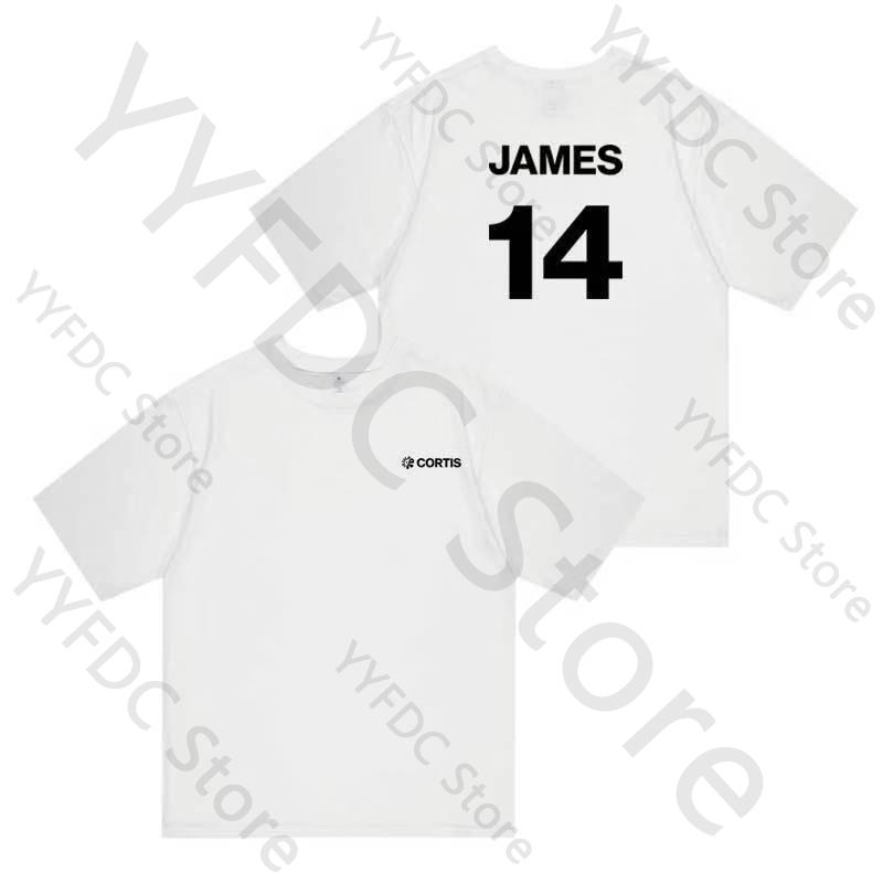 CORTIS T-Shirt MARTIN JAMES JUHOON SEONGHYEON KEONHO Buchstabendruck Kurzarm-T-Shirt Tops Album COLOR OUTSIDE THE LINES T-Shirt