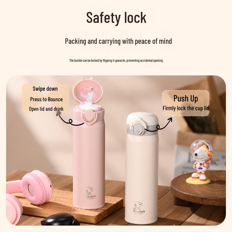 Snoopy 316L Stainless Steel Insulated Water Bottle