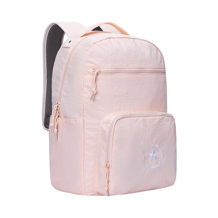 Converse Versatile Fashion Multi-Compartment Nylon Backpack Women Backpacks Light-Petal CV2533129GS-007