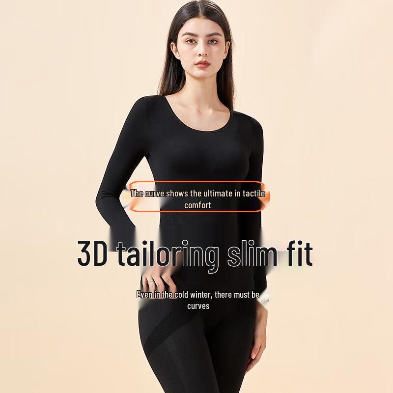 Langsha Women's Seamless Body-Shaping Thermal Underwear Set