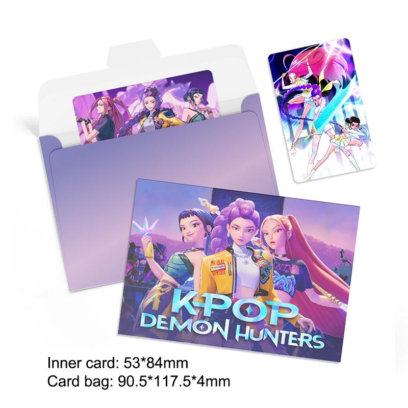 Anime Kpop Łowcy Demonów Saja Boys Anime Figurka Periferyjna Kreatywna Karta Lomo Blind Box Karta Kolekcjonerska Fani Halloween Zabawka Prezent