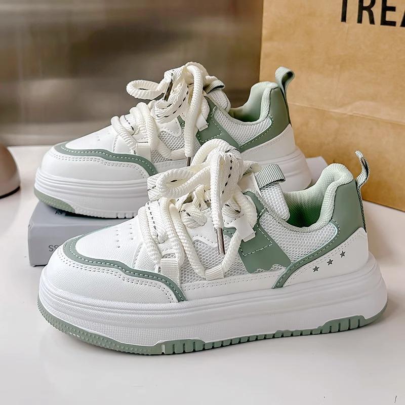 Girls' sports board shoes, middle-aged and older children's spring and summer 2025 fashion, little white shoes, girls' foreign style, children's casu