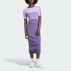 Adidas Originals Ksenia Schnaider Ss24 Fashion Sports Slim Fit Short Sleeve Dress Women Dresses Pink Purple IZ0723