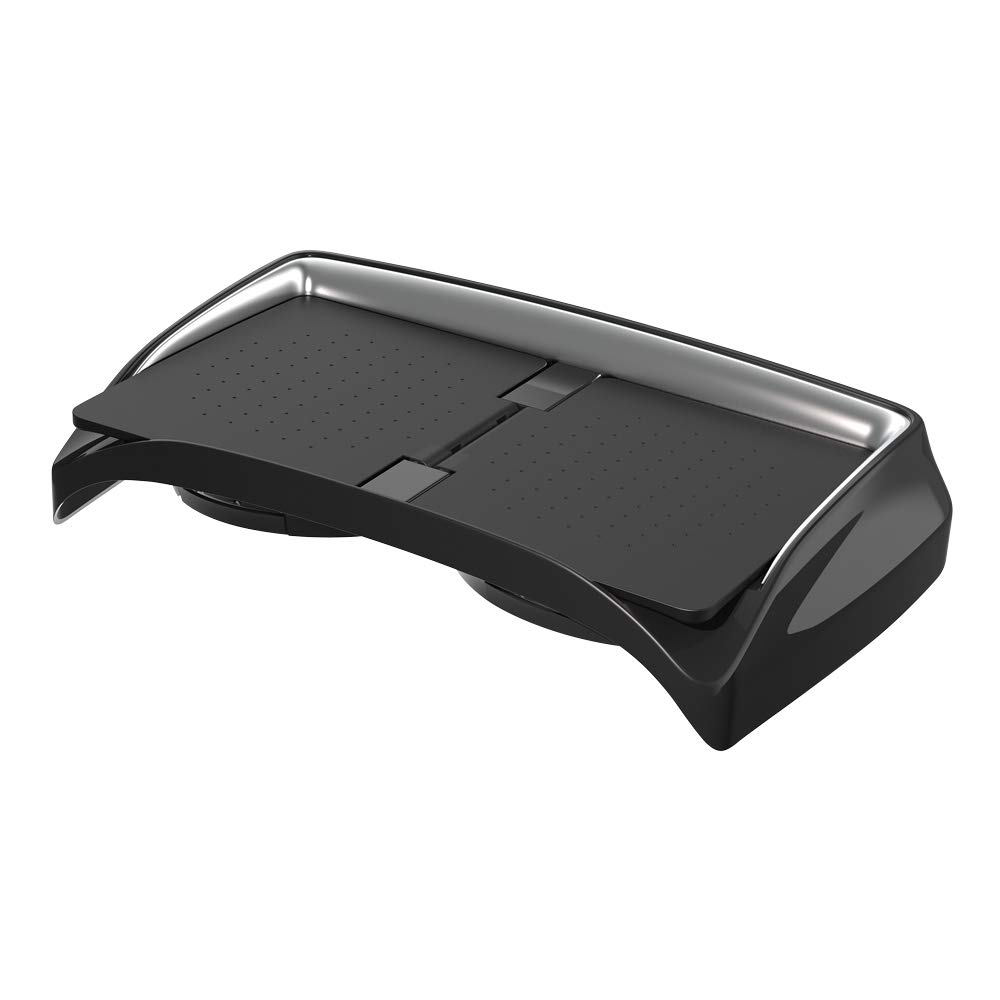 Tsuchiya Yac Car Model Specification Toyota 80 Series Harrier Console Tray (Tsuchiya Yac) Black/Silver SY-HR15
