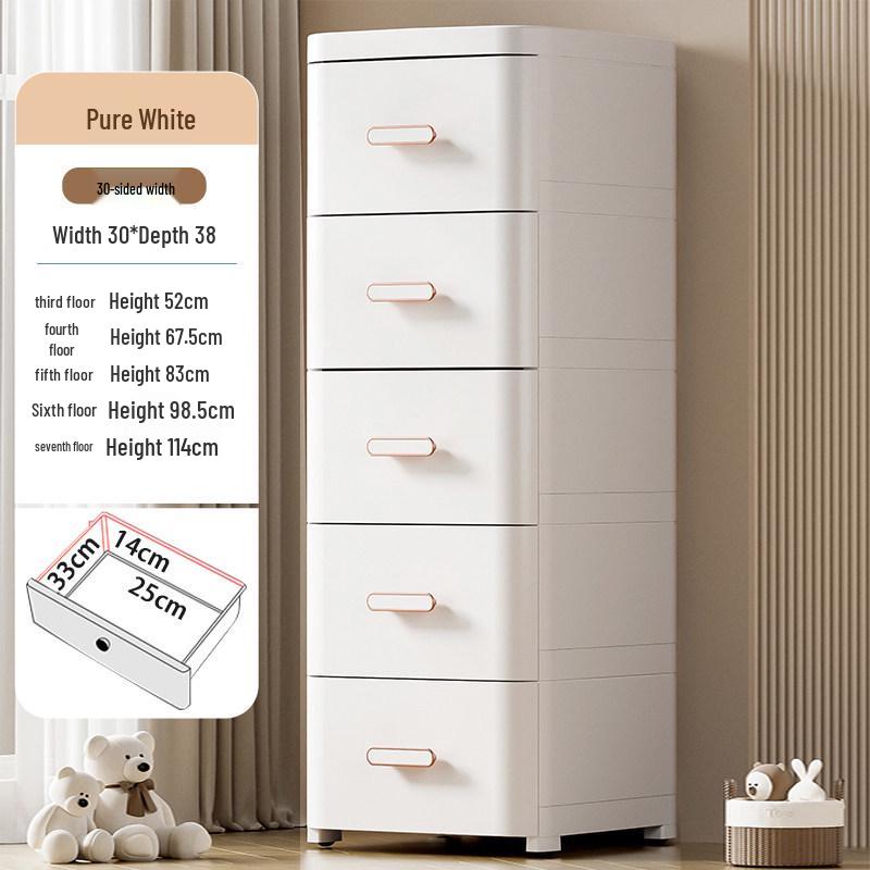 Thickened Drawer Storage Cabinet: Versatile Under-Desk, Living Room & Bedroom Organizer